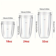 Vaso de repuesto para exprimidor 18, 24, 32 onzas, transparente, para modelos Nutribullet 600W 900W