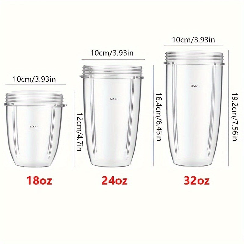 Vaso de repuesto para exprimidor 18, 24, 32 onzas, transparente, para modelos Nutribullet 600W 900W