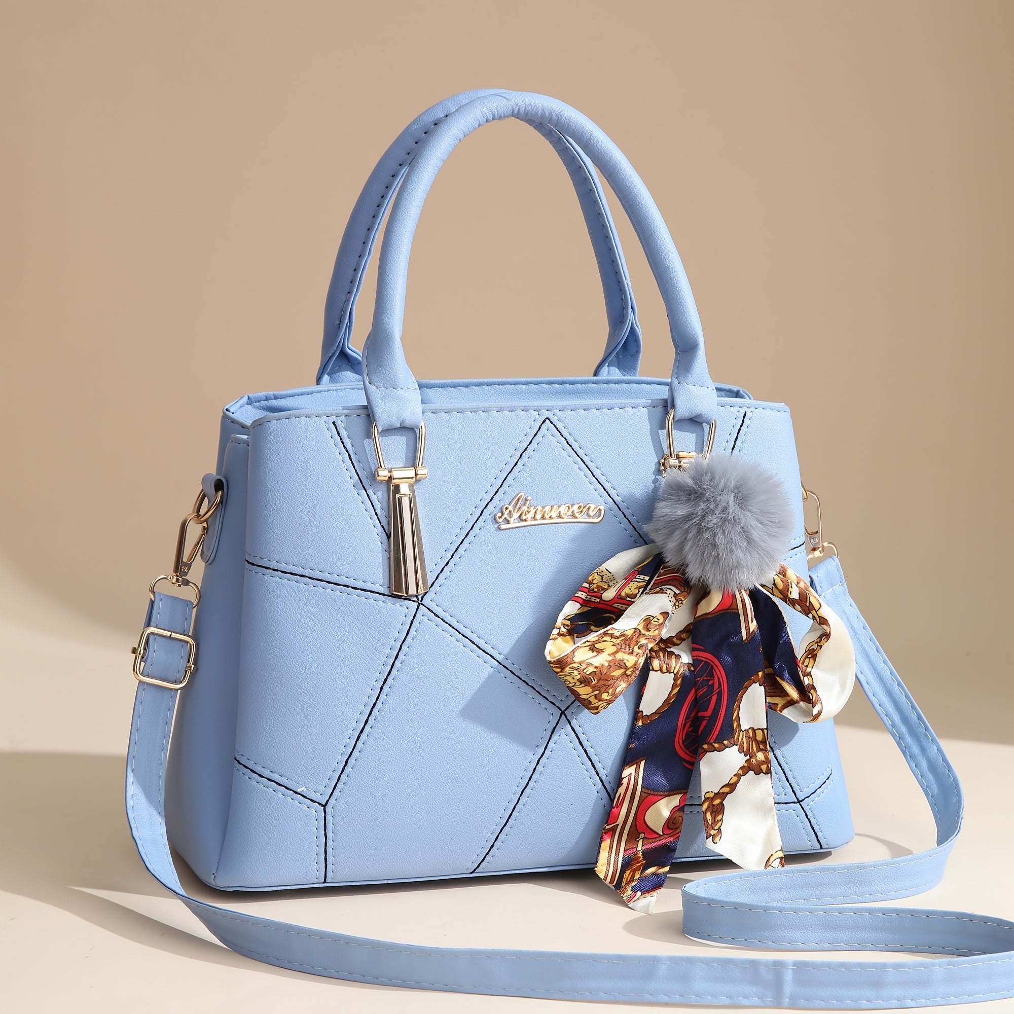 Elegant PU Crossbody Bag for Women with Adjustable Strap and Zipper Closure