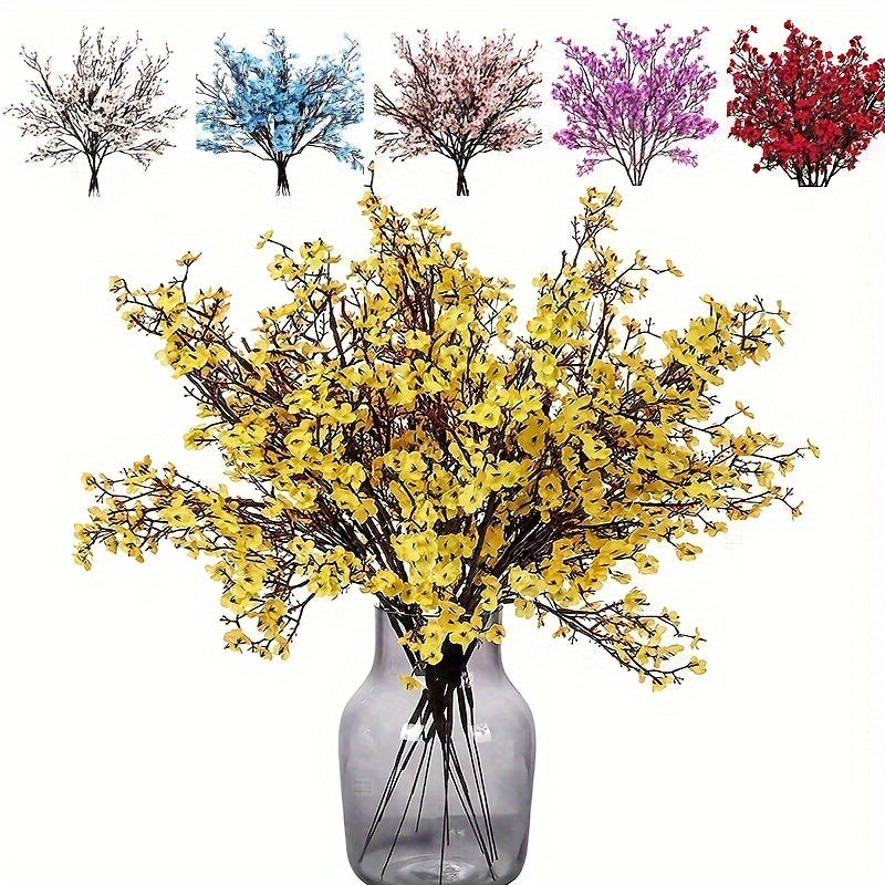 3-Piece Artificial Cherry Blossom Branch Set for Home Decor