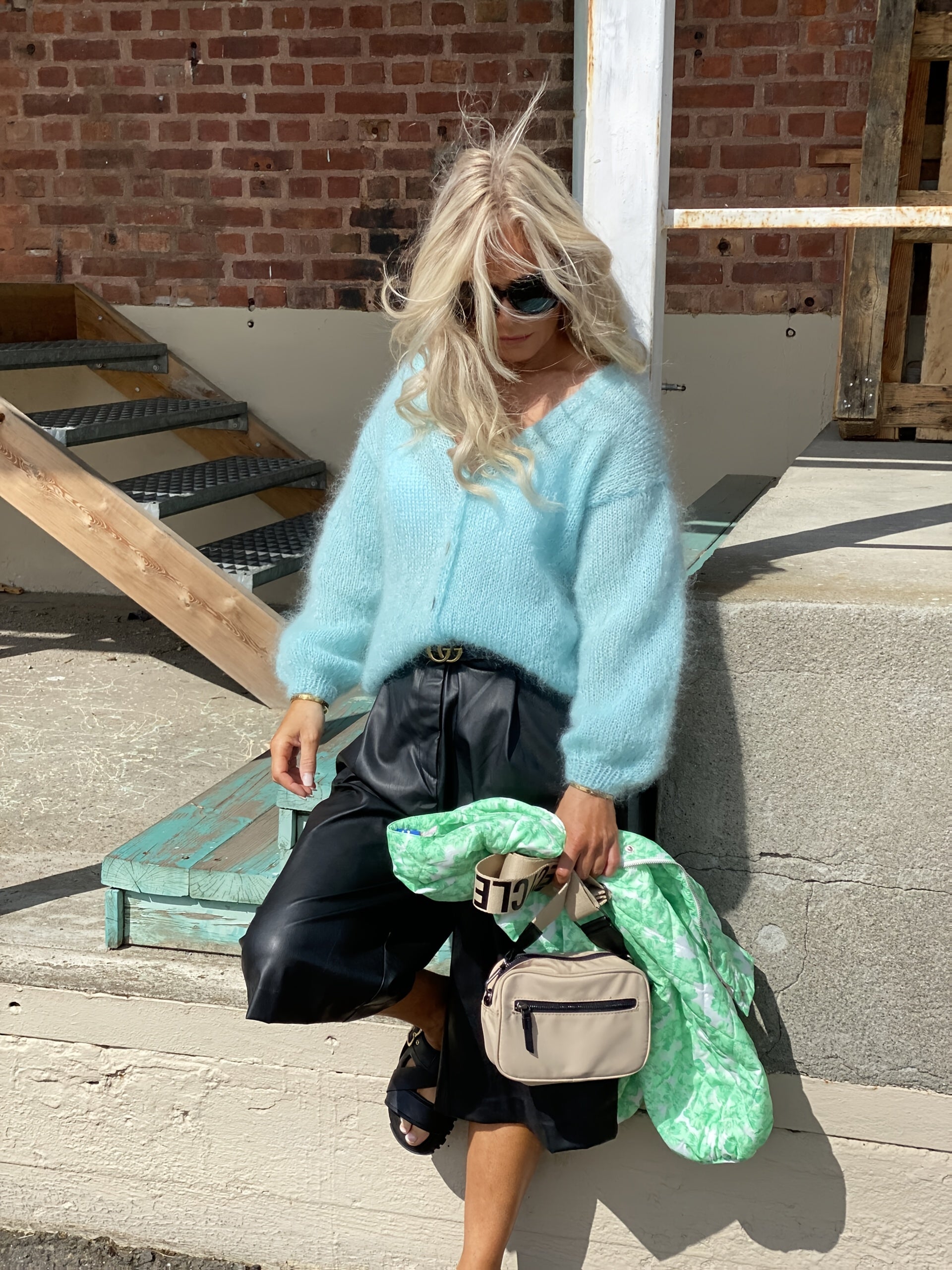 Plus Size Women's Knit Sweater Cardigan Open Front V-Neck Casual Formal