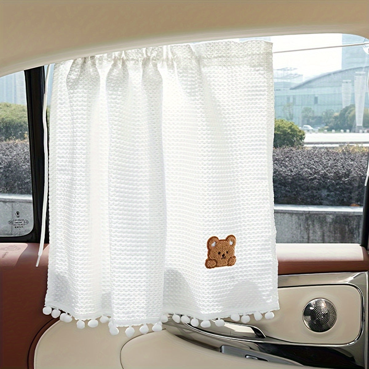 Car Sun Shade Curtain UV Protection Adjustable Window Shade Polyester Fiber for Vehicle Travel