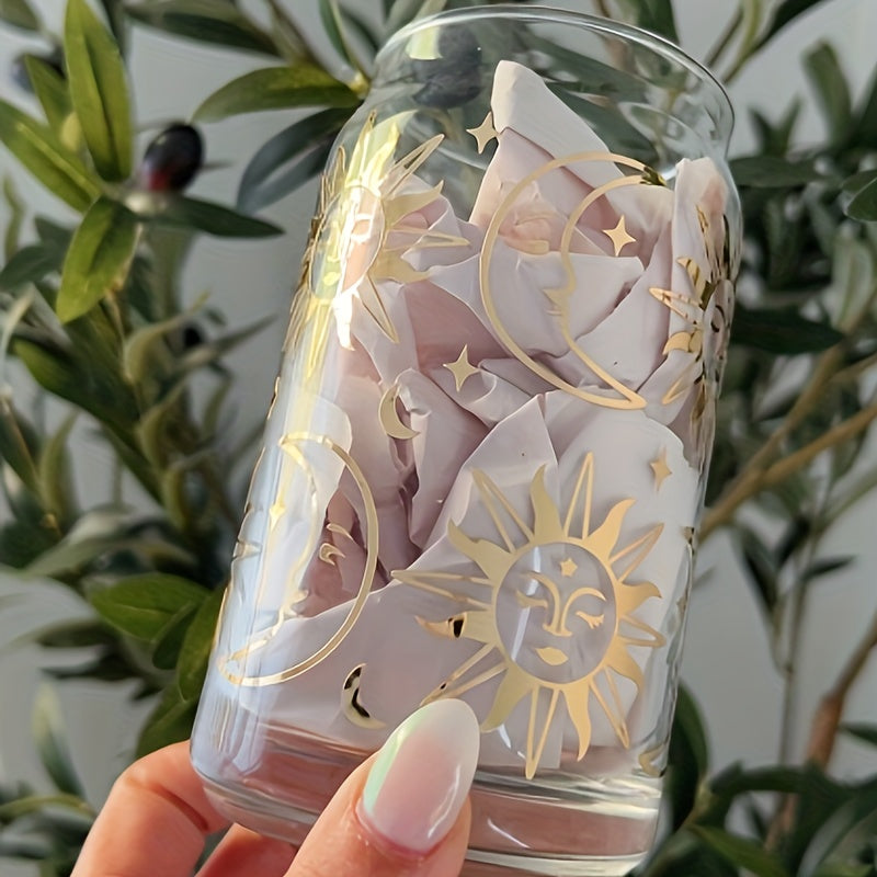 16 Oz Reusable Glass Coffee Mug Dishwasher Safe Cold Drinks Gift