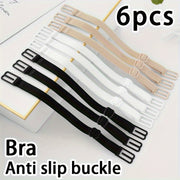 6 Pack Non-slip Elastic Bra Straps for Racer Backs Adjustable Polyester Lingerie Accessories