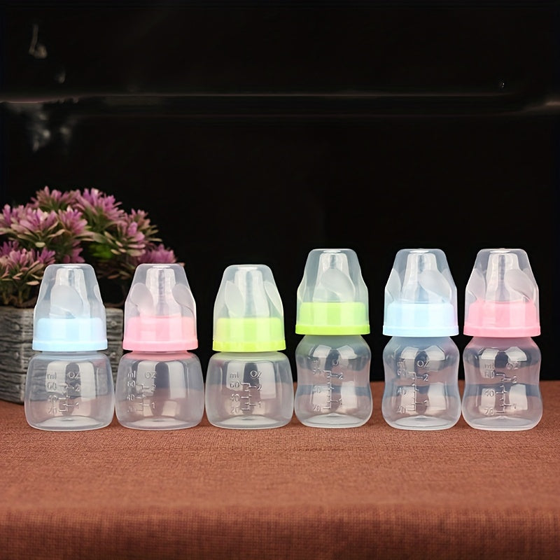 BPA-Free 60ml Baby Feeding Bottle Wide Caliber Pink Blue for Kids