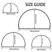 Floral Pebble Welcome Mat Non-Slip Indoor Outdoor Rug Entryway Kitchen Bathroom Patio