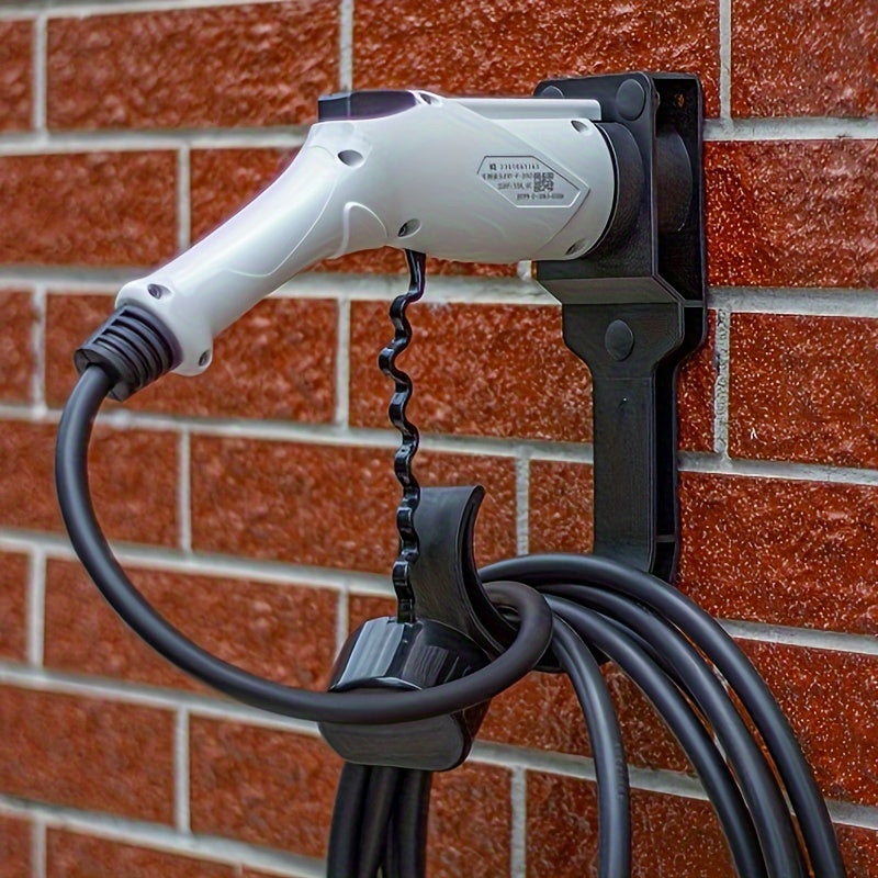 CNZOYE EV Charger devoriy montaj qutisi mustahkam naylon materialidan tayyorlangan, Type 2 ulanishi va EU rozetkasi uchun mos keladi, elektr avtomobillari uchun zaryadlash kabellari uchun ideal.