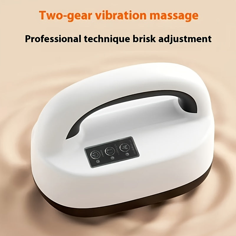 Deep Tissue Massage Device with 6 Heads Heat Compression for Abdomen Arms Shoulders Neck and Legs