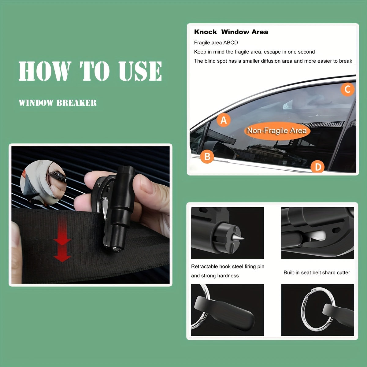 Men's Safety Protection Set with Gift Box, 8-Piece Protective Accessories