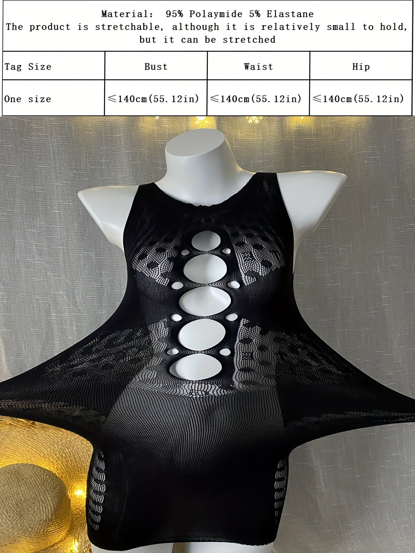 Ayollar uchun Fishnet Bodycon kiyi bo‘lakli ochiq ko‘rinadigan yozgi suzish kiyimi
