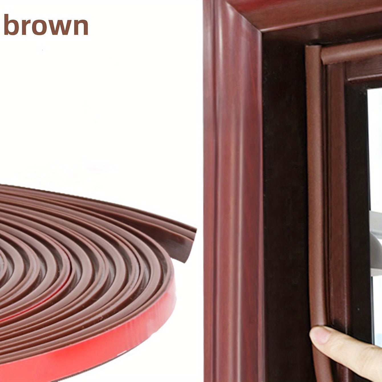 D-Shape Weather Stripping Self-Adhesive Soundproof Insulation for Doors and Windows