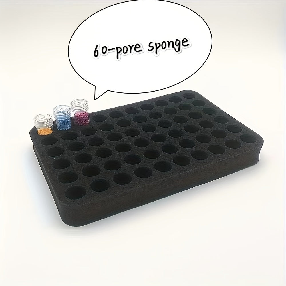 Поролоновая organizer-коврик с отверстиями 30/60/80 для круглых бутылок и пигментов