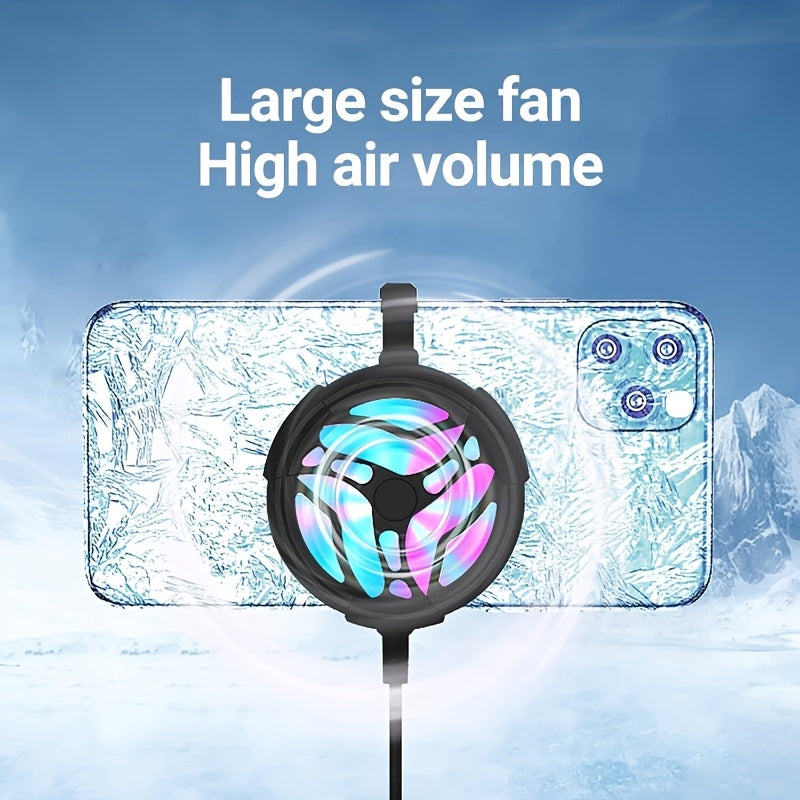 Harakatda foydalanish uchun mo'ljallangan, plastikdan tayyorlangan va ≤36V ishlash voltajiga ega kompakkt USB bilan quvvatlanadigan telefon sovutish ventilyatori. Samarali o'yin issiqlik chiqarishni ta'minlash uchun batareya talab qilinmaydi.