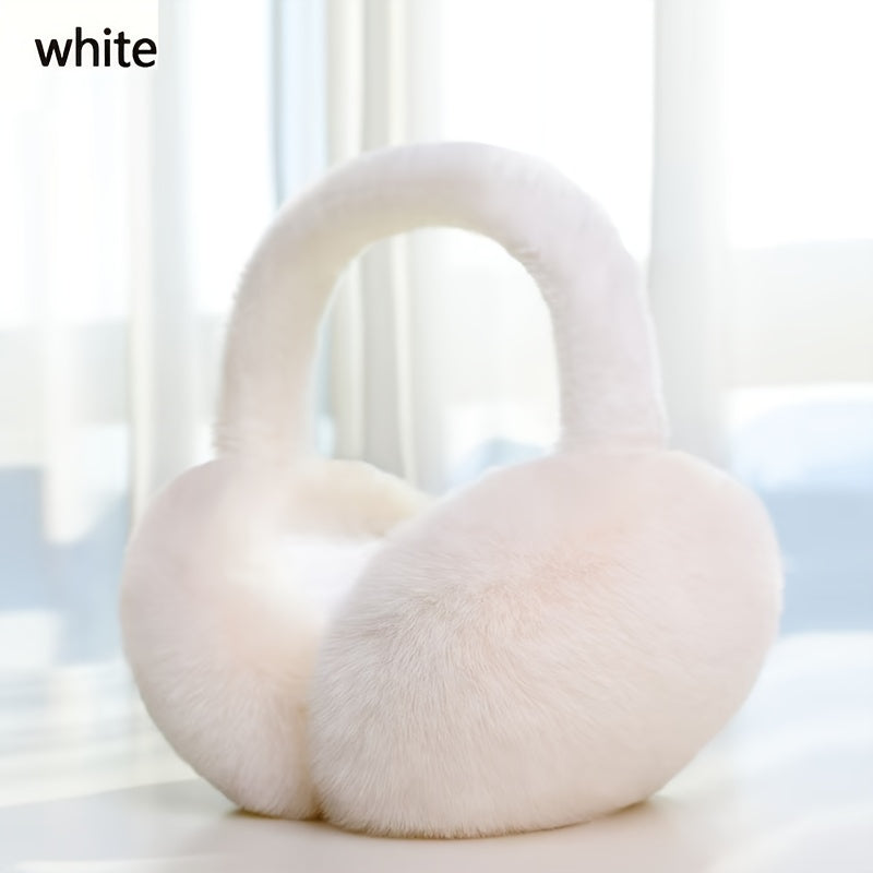 Unisex Plush Fleece Ear Muffs Foldable Coldproof Winter Ear Warmer