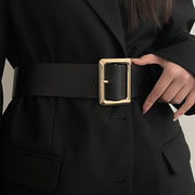 Women's Faux Leather Wide Belt for Casual, Dressy, and Everyday Wear