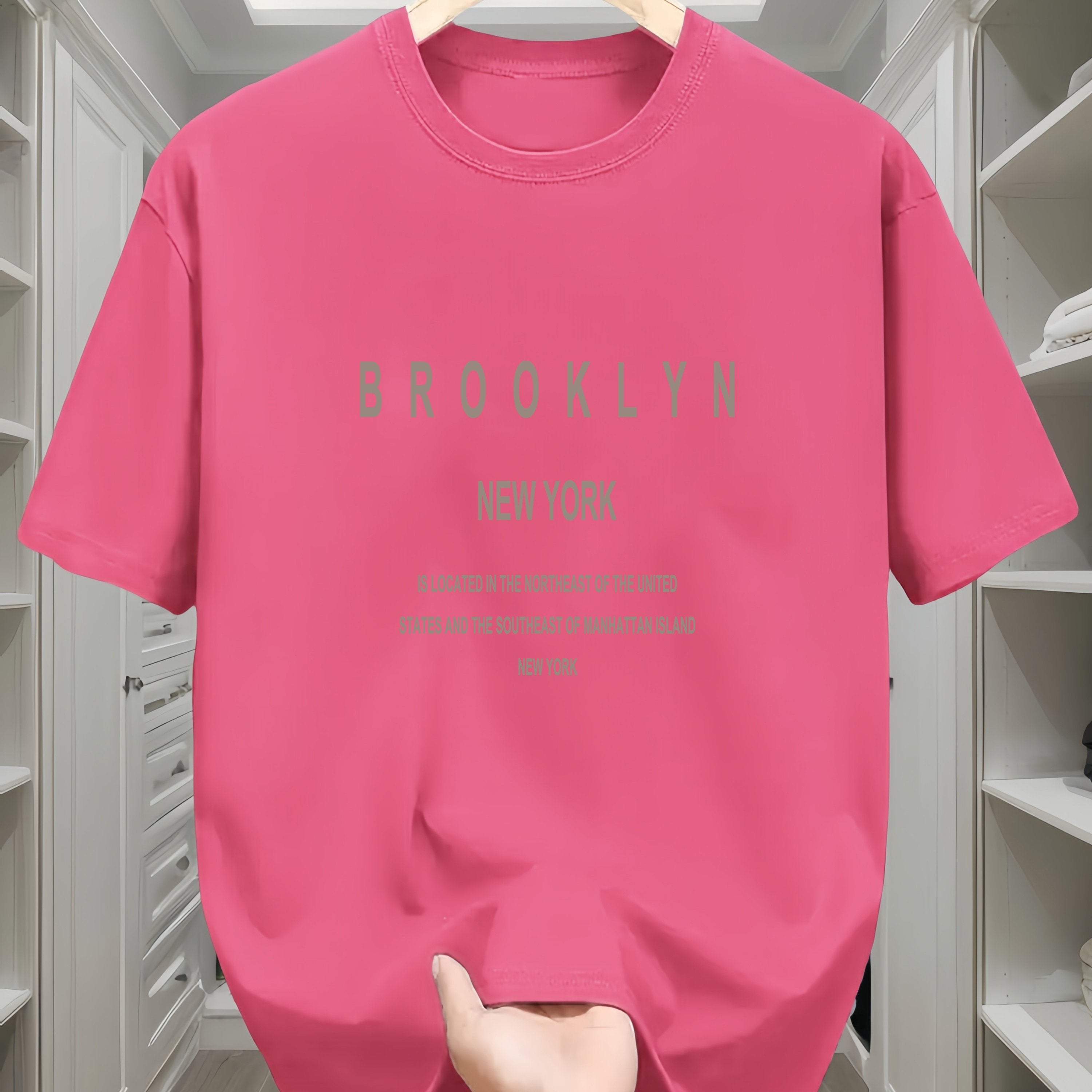 Erkaklar uchun qulay paxta T-koftasi - Geometrik naqsh, qisqa yeng, dumaloq bo'yin - Mashinada yuvish mumkin, tasodifiy va sport uslubida