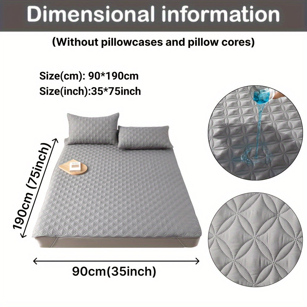 Waterproof Mattress Protector Hypoallergenic Breathable Dustproof Ultra-Soft Bed Cover for Bedroom Dorm Hotel