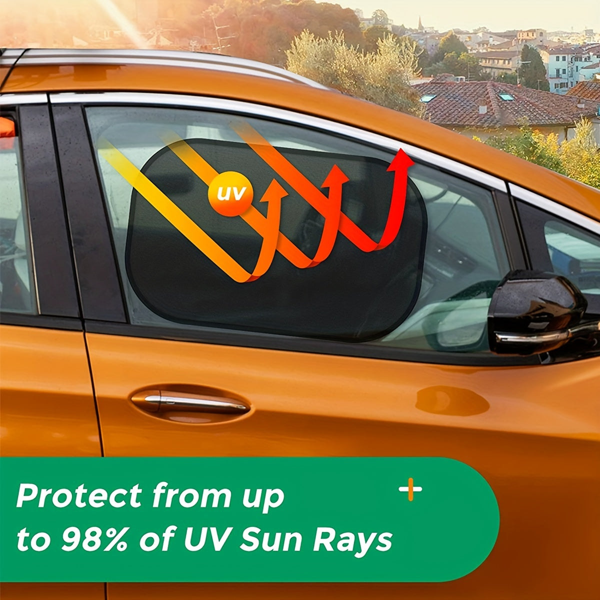 Авто-зонт солнцезащитный UV-защита, сетчатая крышка для окон и багажника