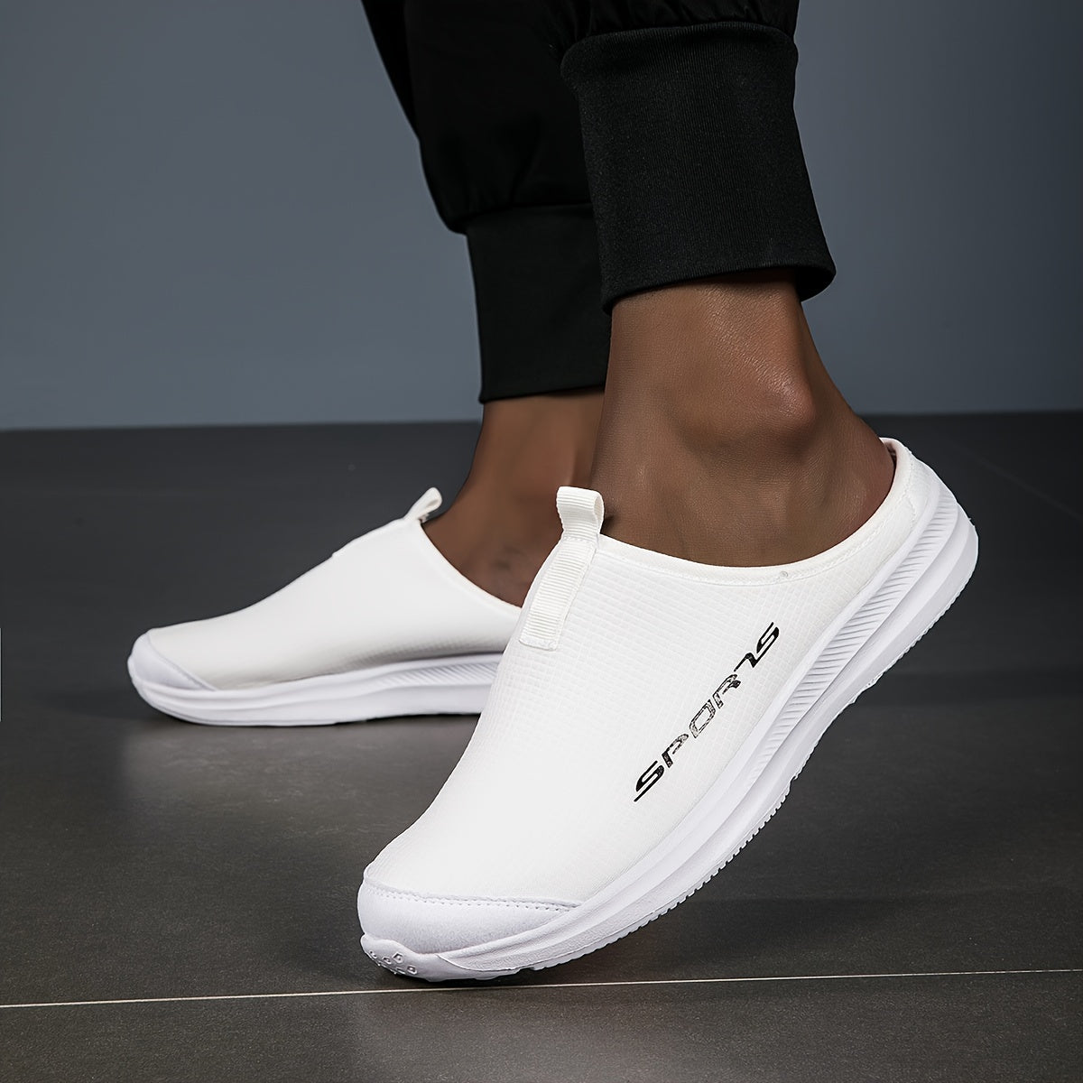 Women’s Flat Mule Sneakers Casual Slip-On Lightweight Comfortable Plus Size