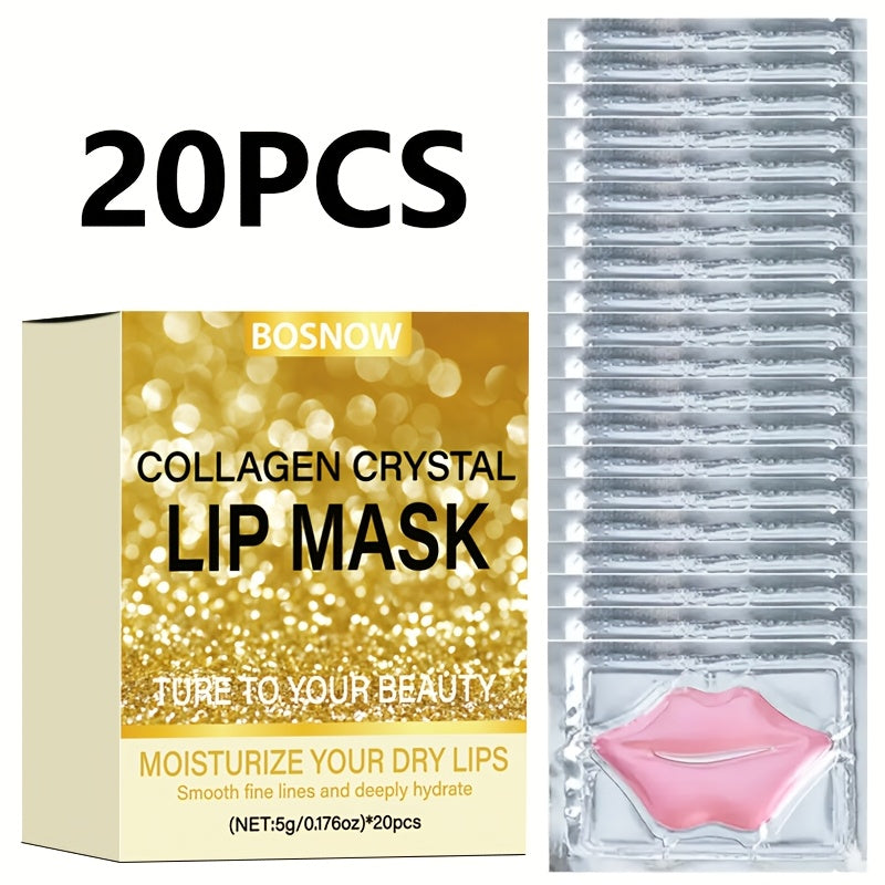 Women Collagen Lip Masks Pack of 20 Moisturizing and Rejuvenating