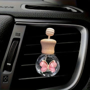 Car Decor Reusable Glass Bottle Essential Oil Diffuser Decorative Empty Bottle
