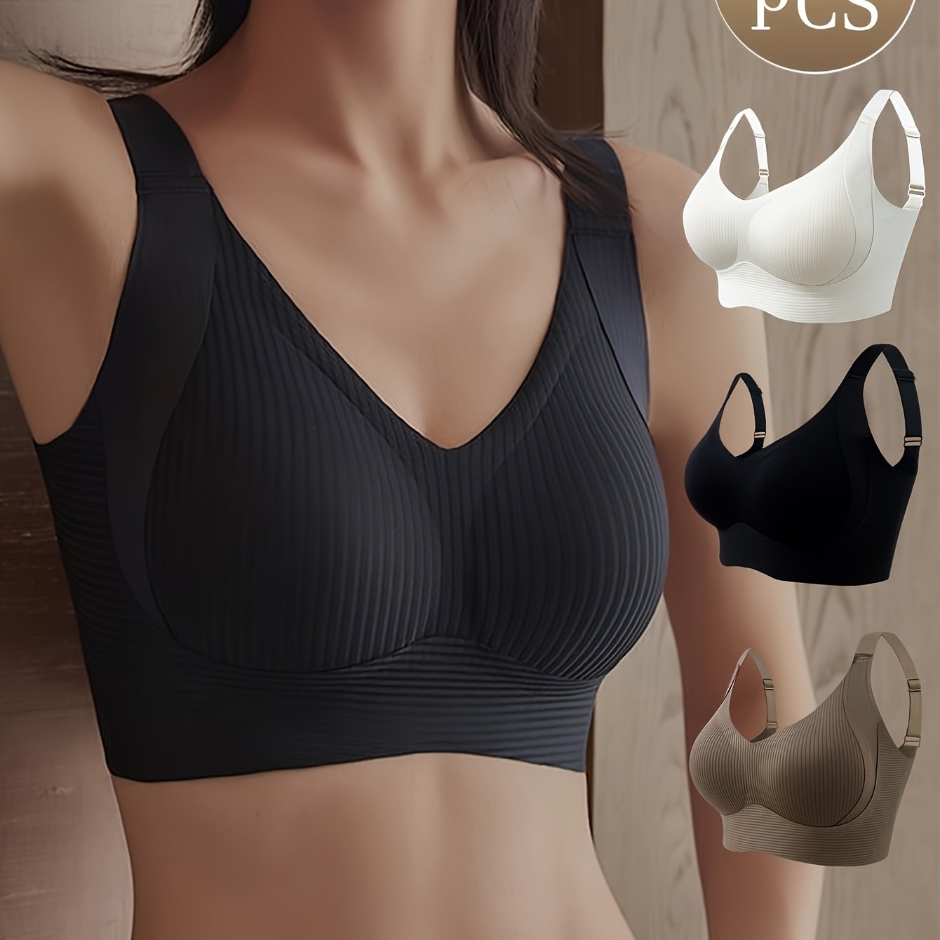 Women's Plus Size Seamless Underwear Soft Support Solid Colors 3 Pack