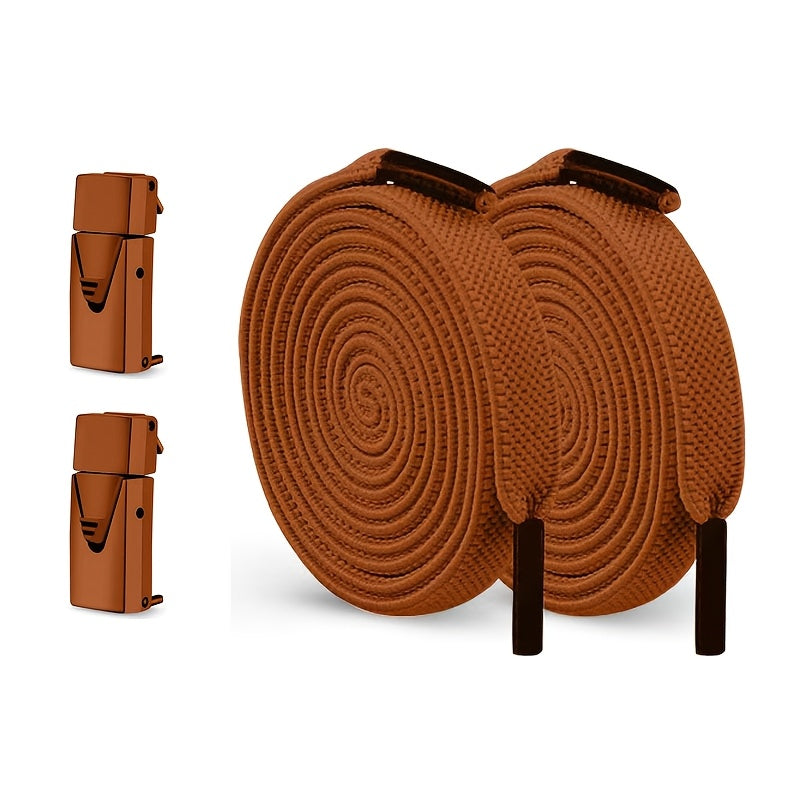 2-Pack Elastic No-Tie Shoe Laces for Sports and Casual Shoes