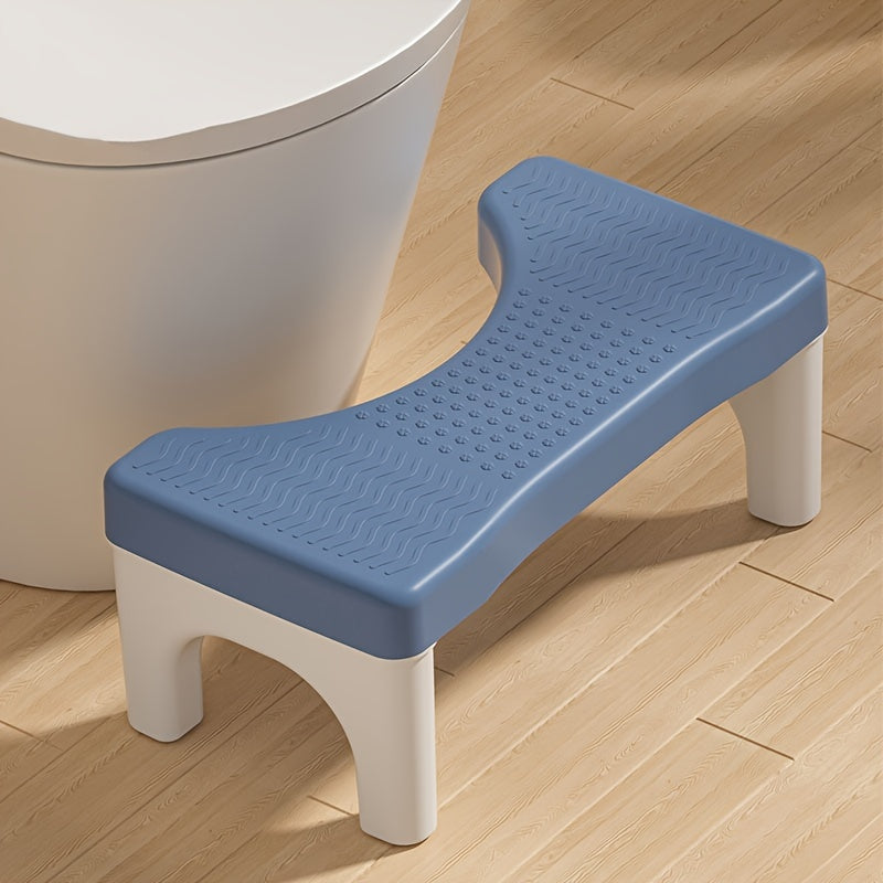 Portable Plastic Toilet Folding Foot Stool with Anti-Slip Mat