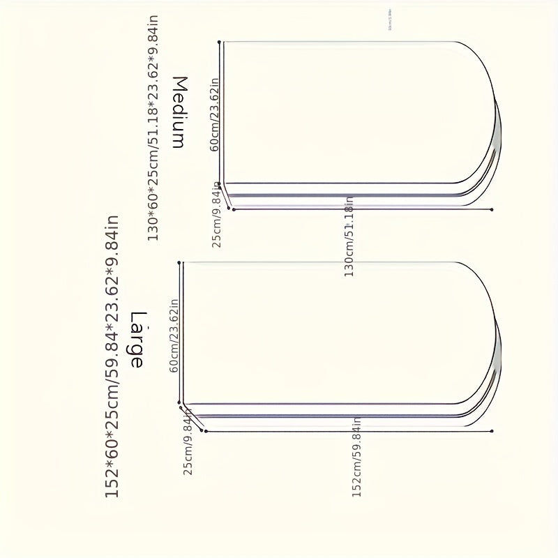 Hanging Clothes Storage Bag for Shirts Suits Dresses Coats Wardrobe Organizer