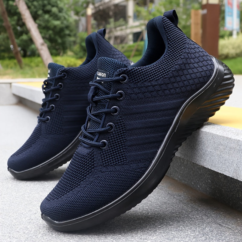 Men's Breathable Knit Loafers Slip-On Casual Shoes for Outdoor All-Season