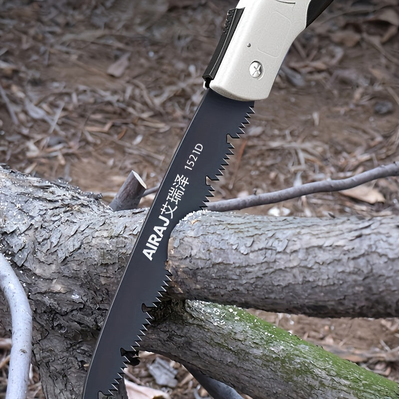 Folding Steel Saw with Anti-Slip Handle for Outdoor Use, Three Sizes