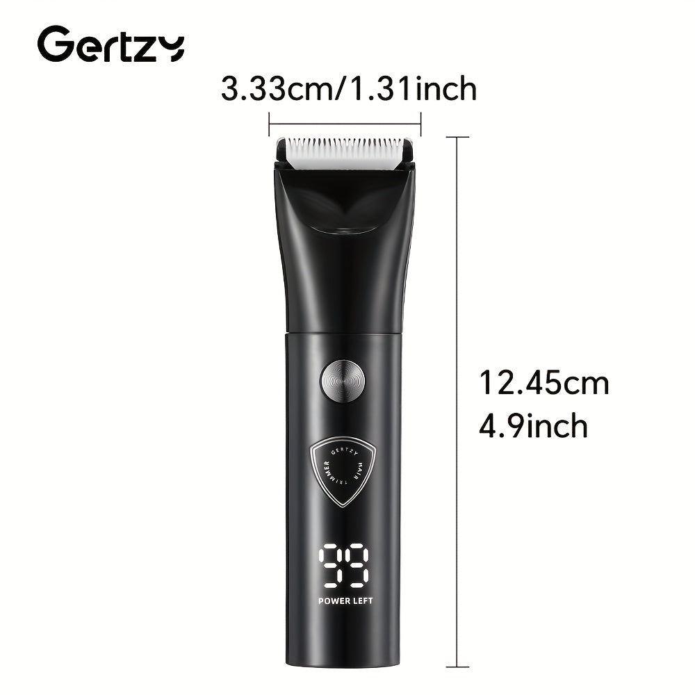 Set de recortadora eléctrica con cuchillas de cerámica, cortapelos, afilador de nariz y cejas, cuidado del cuerpo, carga USB portátil