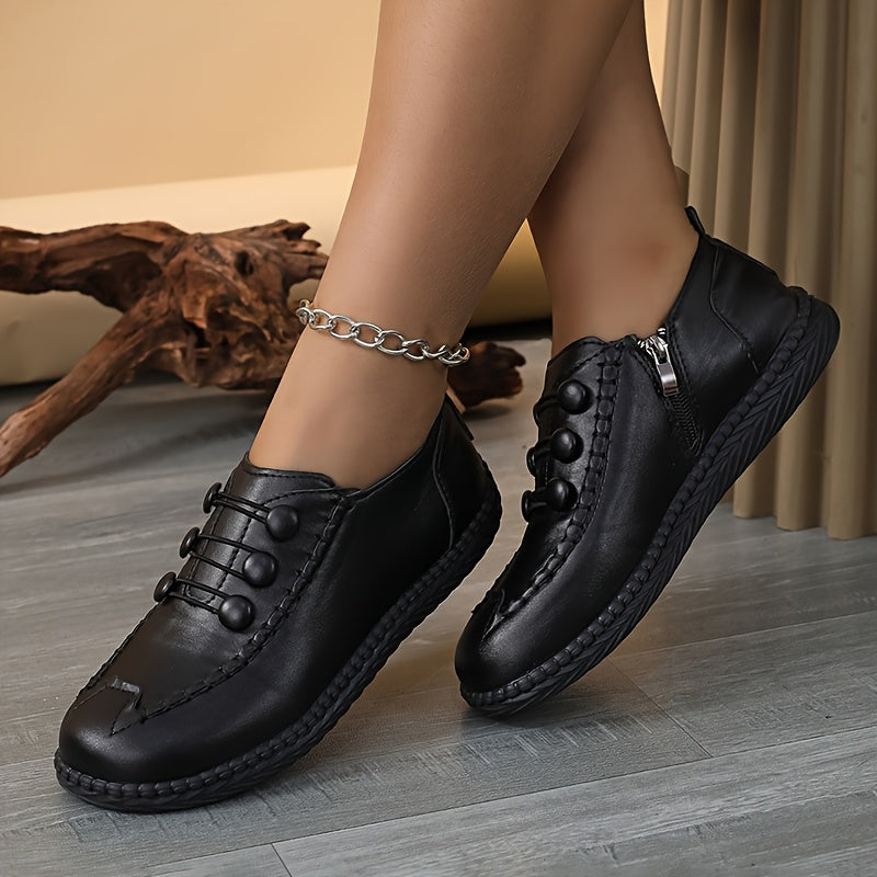 Women's Soft-Soled Flat Shoes for Middle-Aged Mothers Non-Slip Comfortable