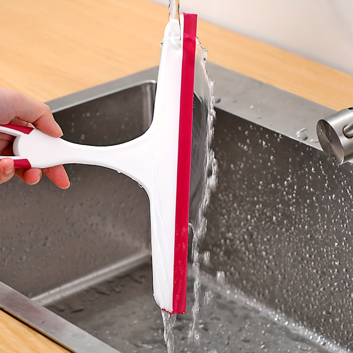 Raspador de vidrio de mano para ducha, ventanas, baño y limpieza de coches