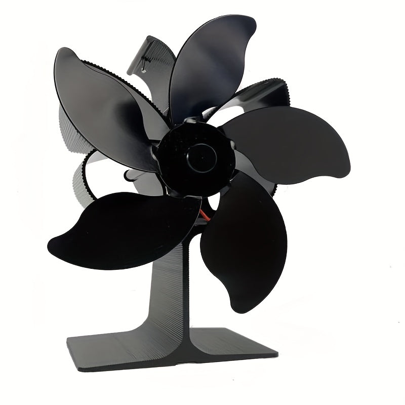 Zamonaviy 5-pichoqli kapalak shaklidagi pechka ventilyatori, mustahkam I-shaklidagi asos bilan - oson ko'chirish mumkin, alyuminiydan tayyorlangan, havo oqimini yaxshilaydi, elektr energiyasini talab qilmaydi, uy dekorini yaxshilash uchun ideal.