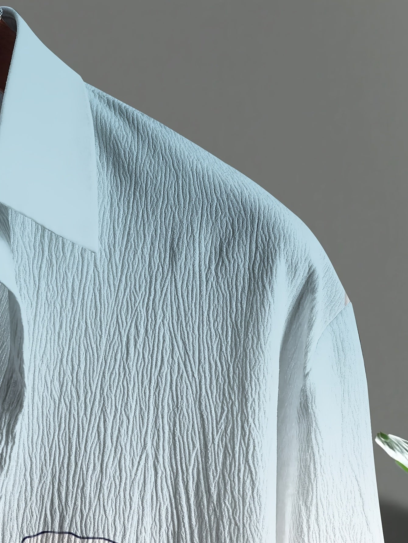 Plus Size Men's Knit Set Casual Striped Wave Pattern with Pockets Polyester Blend