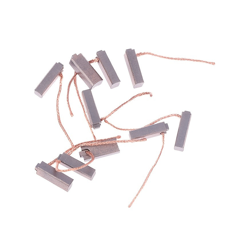 Regulador de escobillas de carbono para generador de coche, 10 piezas, piezas de repuesto