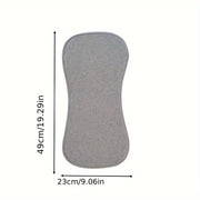 Set of 3 Plain Color Baby Burp Cloths and Bibs for Newborns