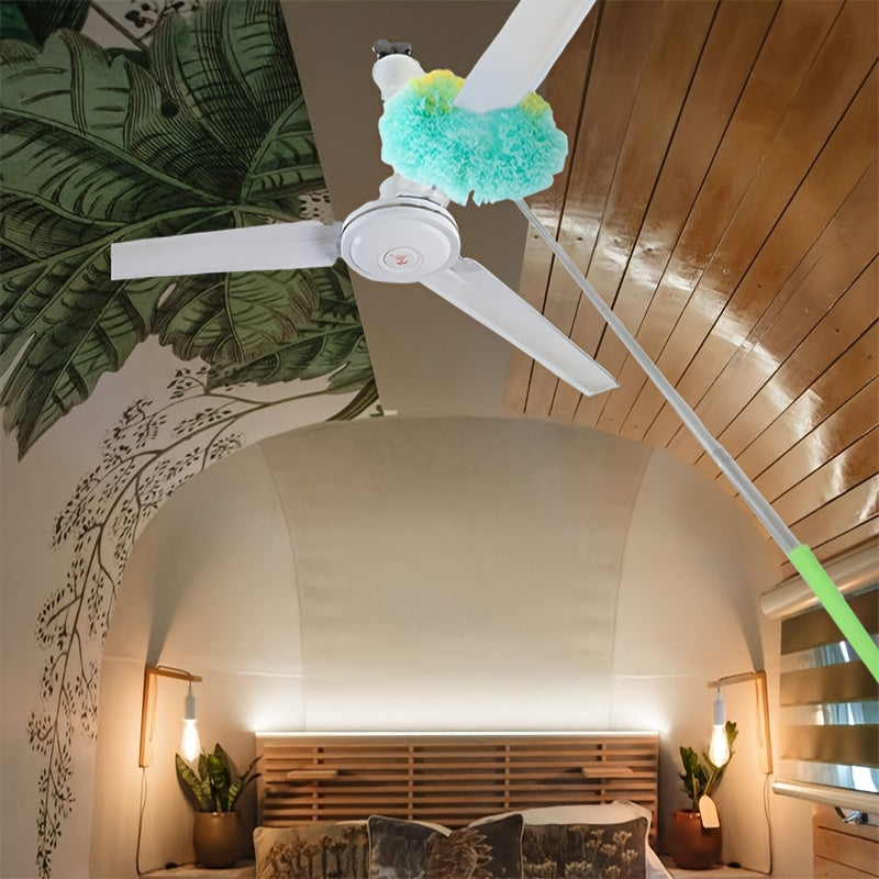 Universal Telescopic Ceiling Fan and RV Roof Cleaning Brush