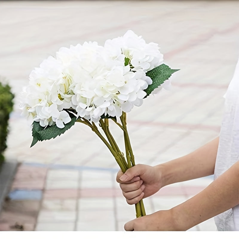 Six Realistic Silk Hydrangea Bouquets for Home Weddings and Parties