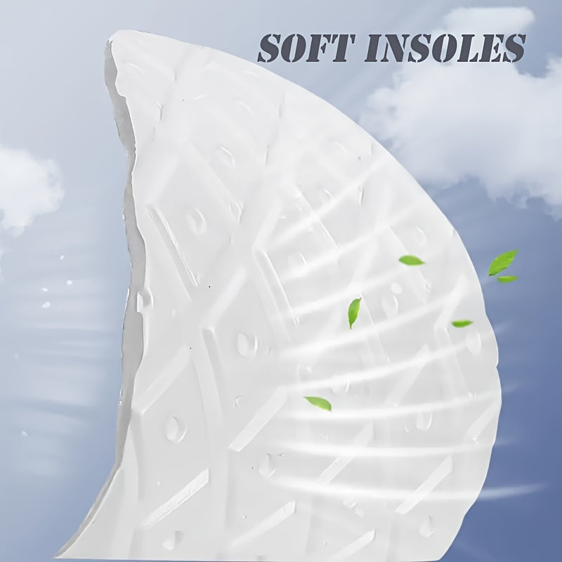 Unisex Latex 4D Arch Support Insoles Breathable Shock-Absorbing