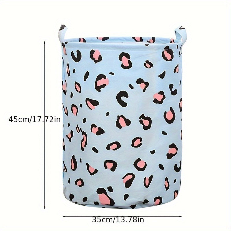 Durable Textile Storage Basket with Fish and Leaf Pattern for RV Organization