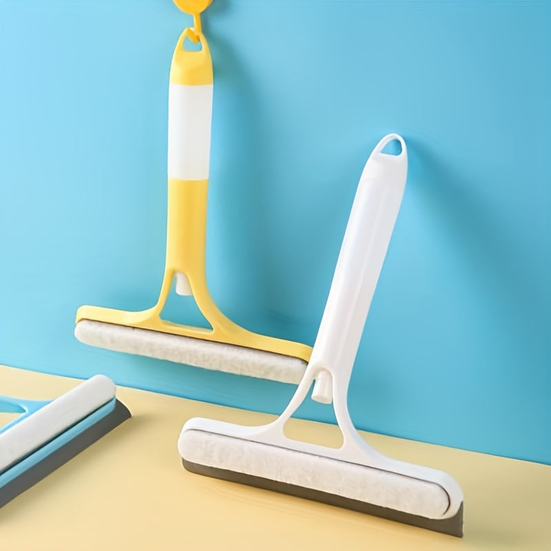 Multi-Functional Glass Cleaning Tool with Sprinkler and Mirror Scraper