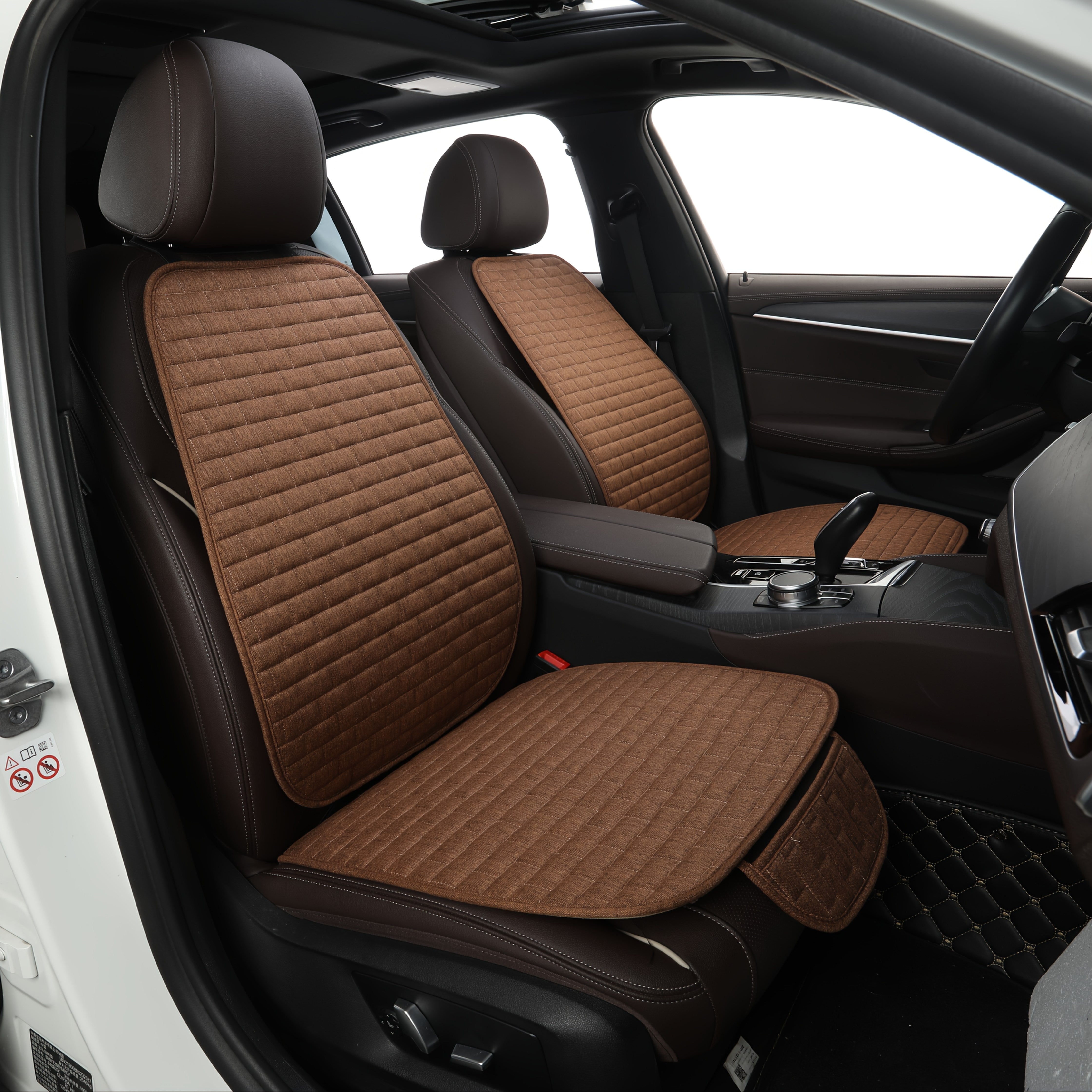 Всесезонный чехол для автомобильного сиденья из полиэстера с моющимися защитными накладками для передних и задних сидений