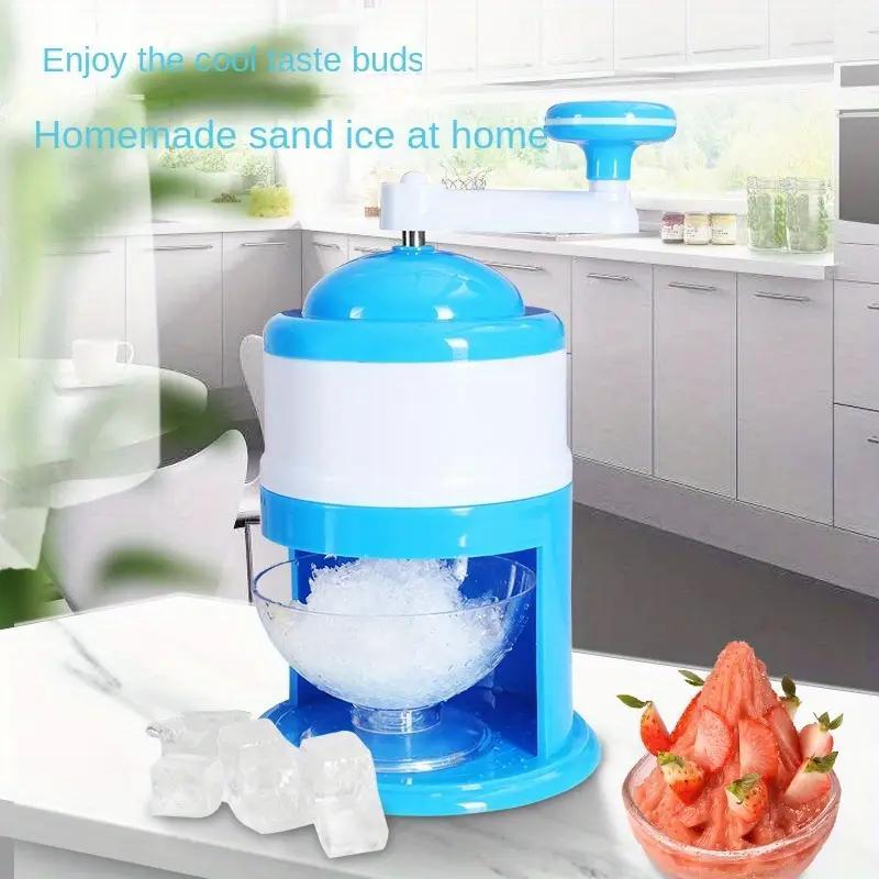 Dual-use manual ice crusher snow maker food-grade plastic portable outdoor camping picnic drinks