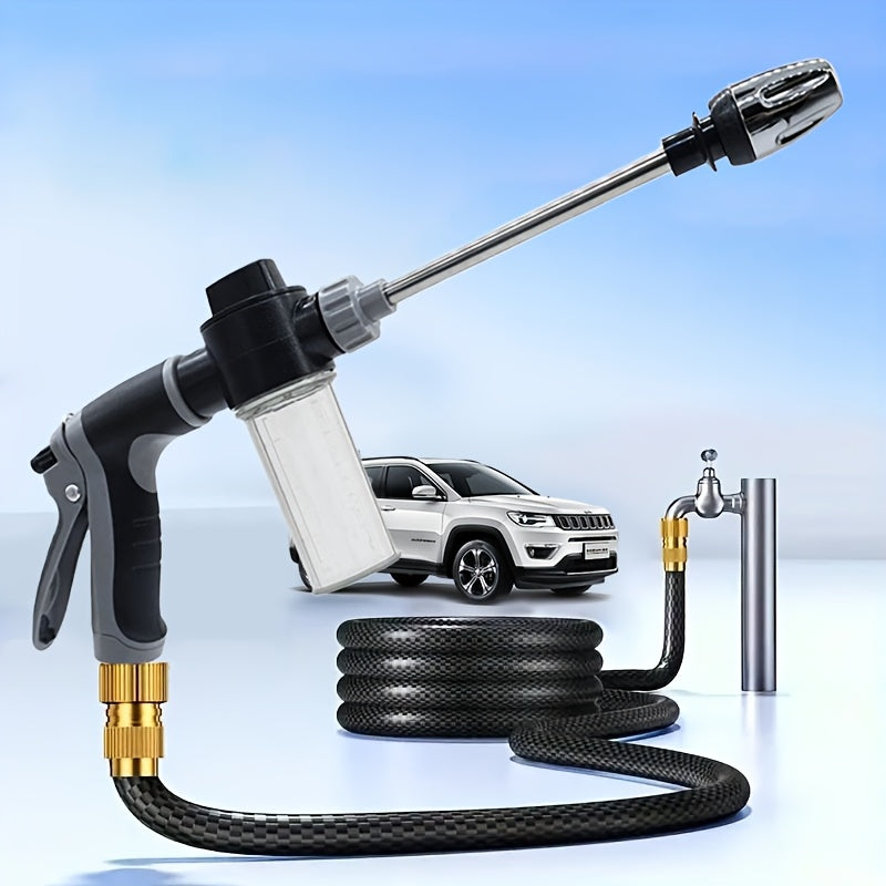 High-Pressure Garden Hose Nozzle for Car Washing RV Cleaning and Watering