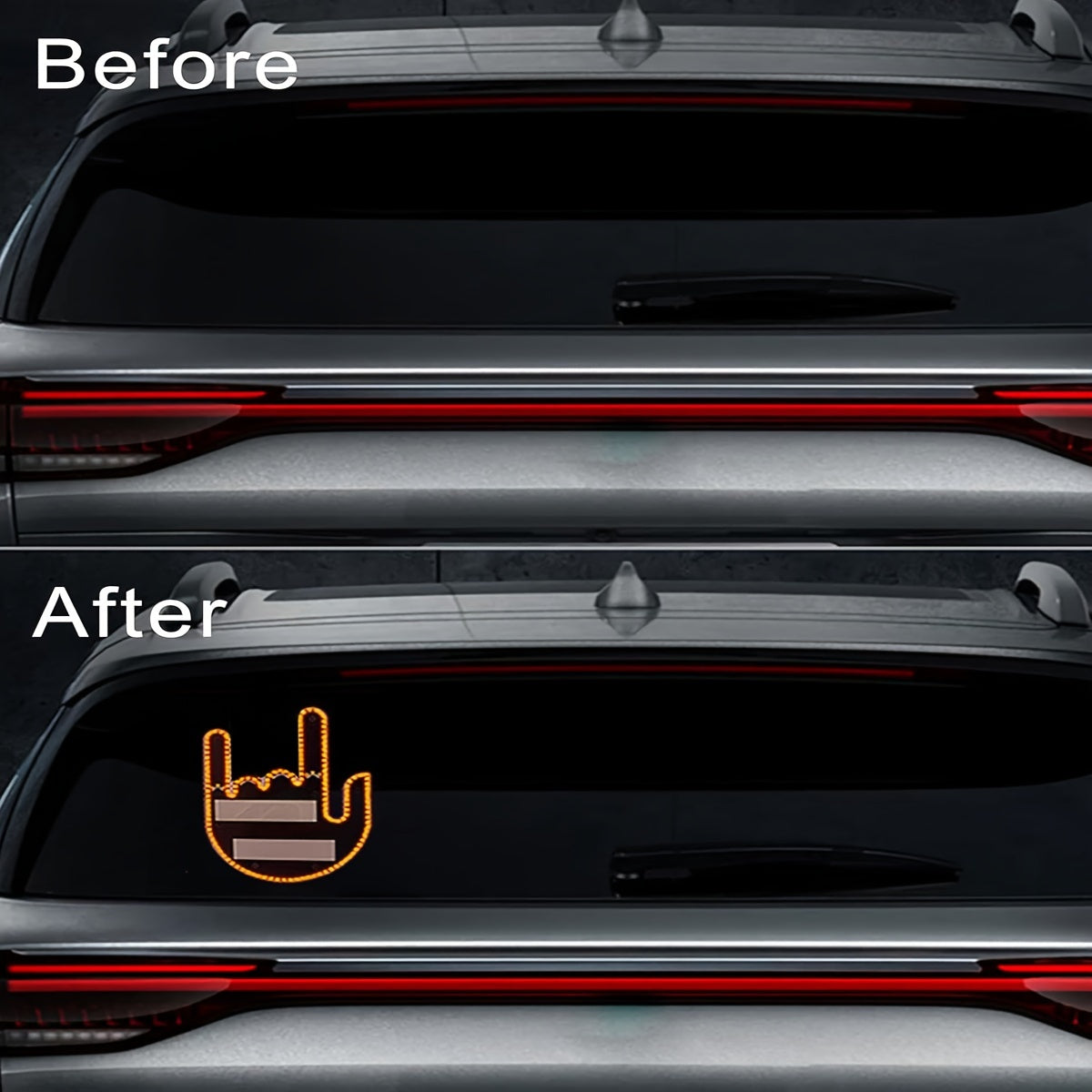 Luz de dedo LED para coche con control remoto, señal ámbar, 4 modos para seguridad vial y regalos