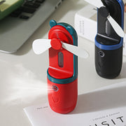 Mini USB Fan Handheld Rechargeable Touch-Proof Safety for Camping Office Travel