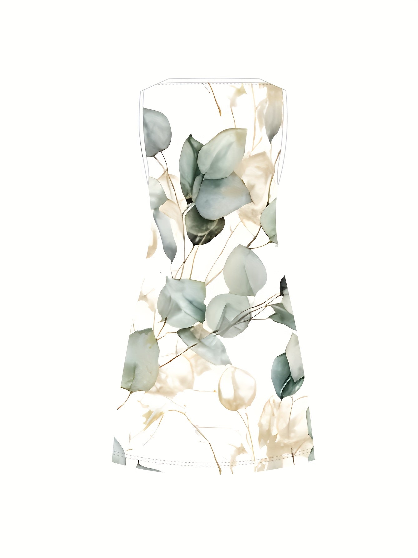 Women's Floral Dress Sleeveless A-Line Midi Summer Vacation Wear