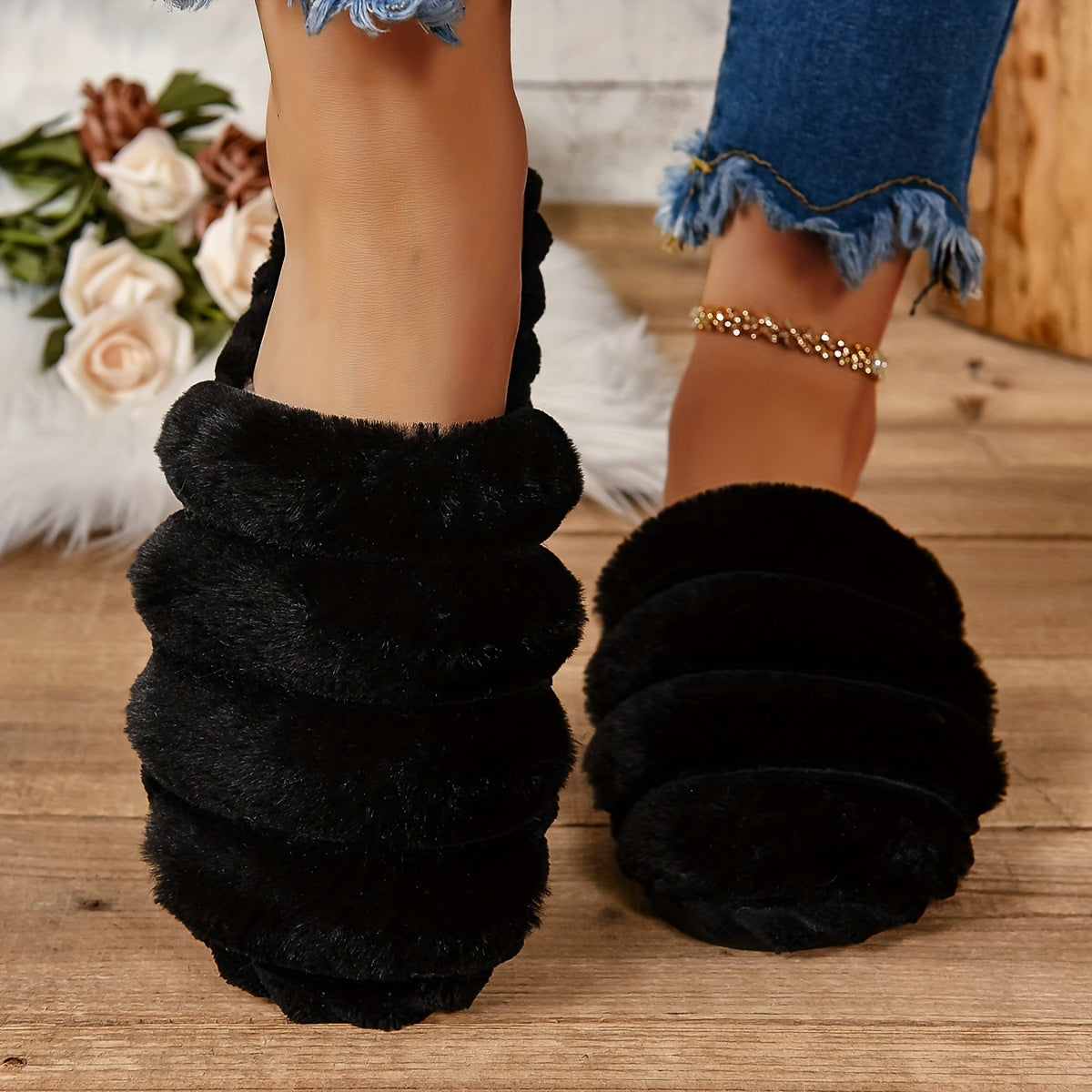 Women's Casual Slip-On Flats Comfortable Home Slippers